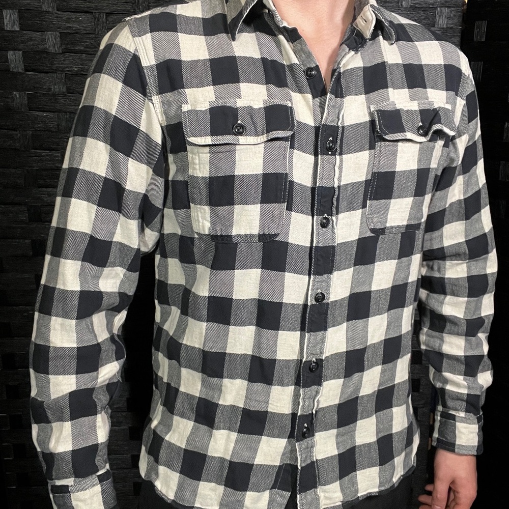 RRL Buffalo Checked Button Up